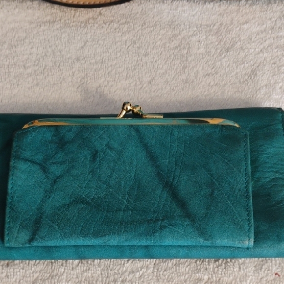 Pretty Teal and Tan Tote Bag - Picture 6 of 10